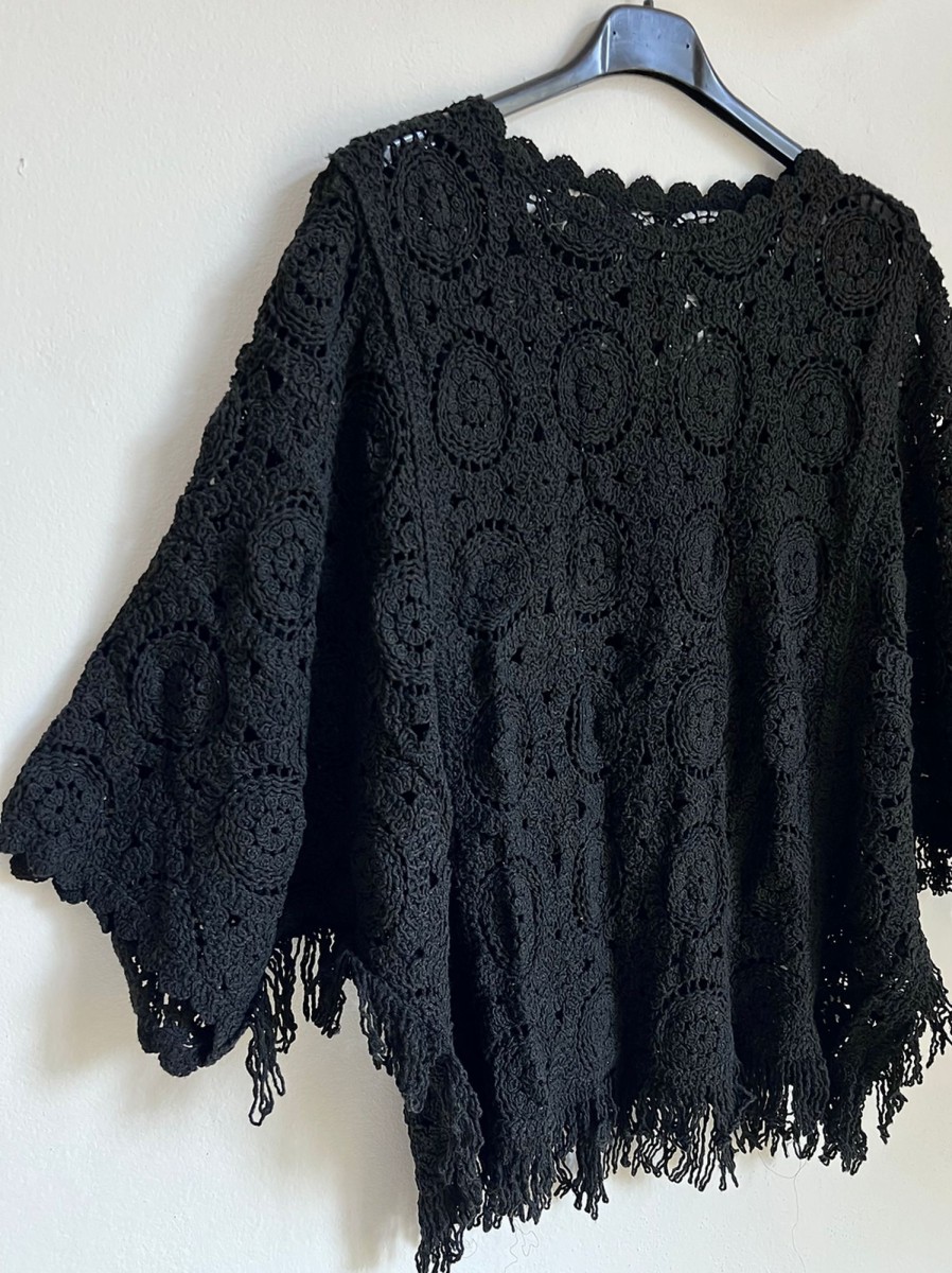 Desi Abbigliamento Mantella Crochet | Bluse E Camicie