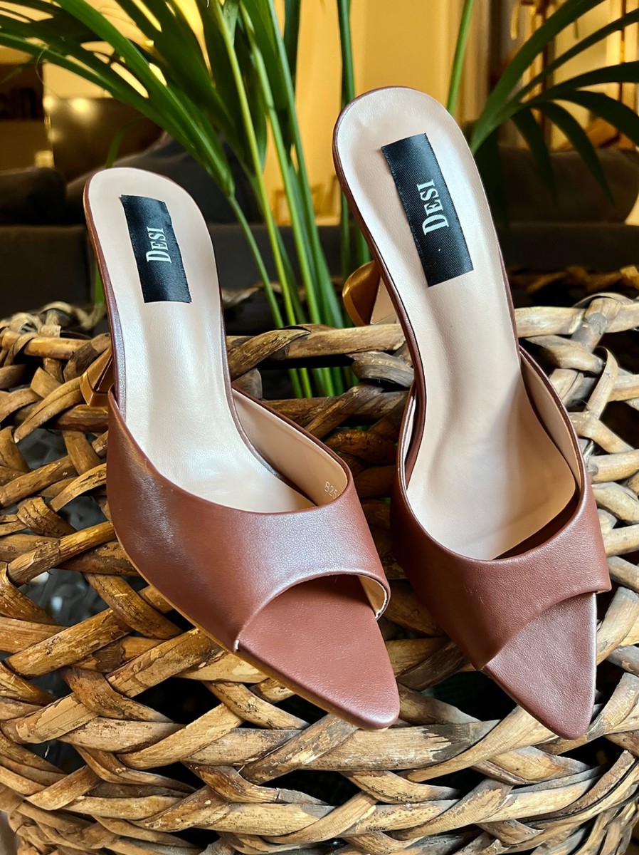 Desi Abbigliamento Mules Chocolate | Scarpe